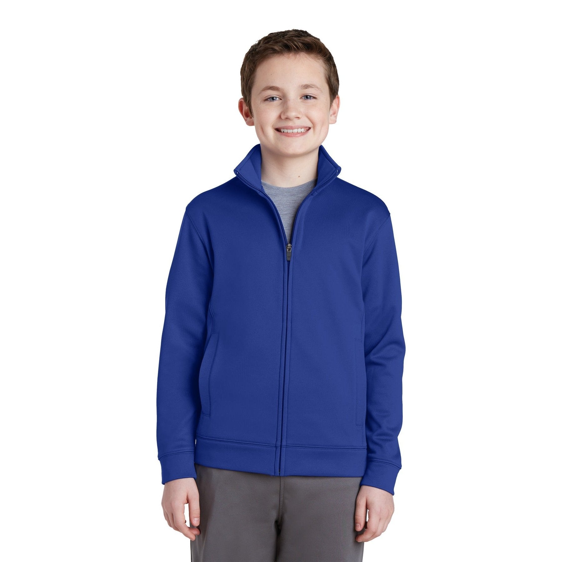 Sport-Tek-Sport-Tek® Youth Sport-Wick® Fleece Full-Zip Jacket. YST241-MedTech-5